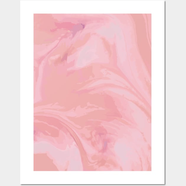 light pink painting Wall Art by Meraki3